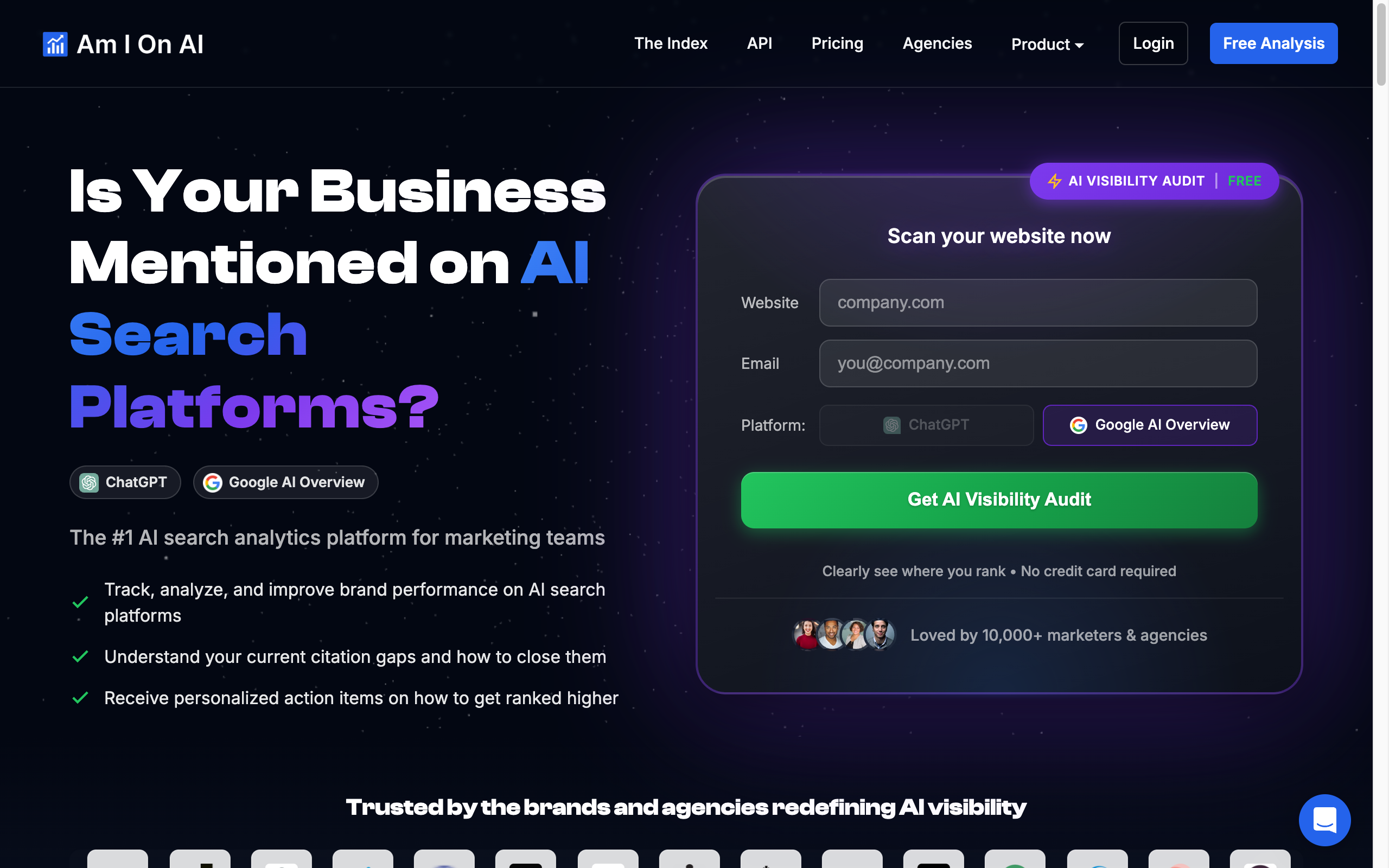 AmIOnAI homepage